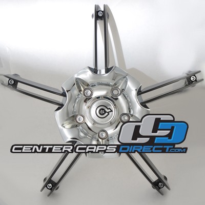 20x8.5 DS022200F11 Drop Stars Wheels Center Cap with 5 Black Inserts