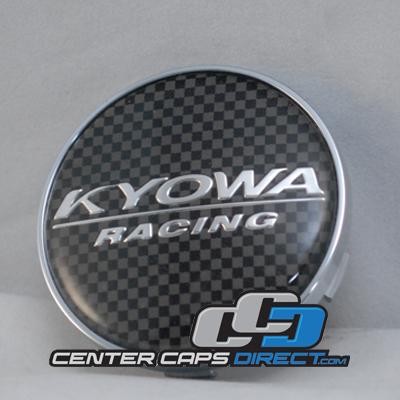 E030 KR518, 566, 627 Carbon logo Kyowa Wheels Center Caps
