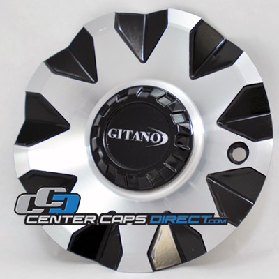 2 pc cap outside part#: 90322490F-2A and or 90322085F-4 and inside part#: 90322085F-2 and or 90322085F-4B Gitano Wheels Center Cap Display Model