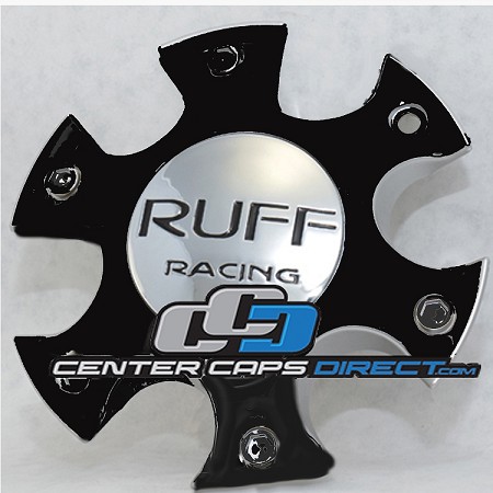 2 PIECE CAP Outside part #: TL6004-2090-CAP (6x114.3x127)-R286 AND Inside part#: R285-TL5001 (5x114.3\127) Ruff Racing Wheels Center Cap